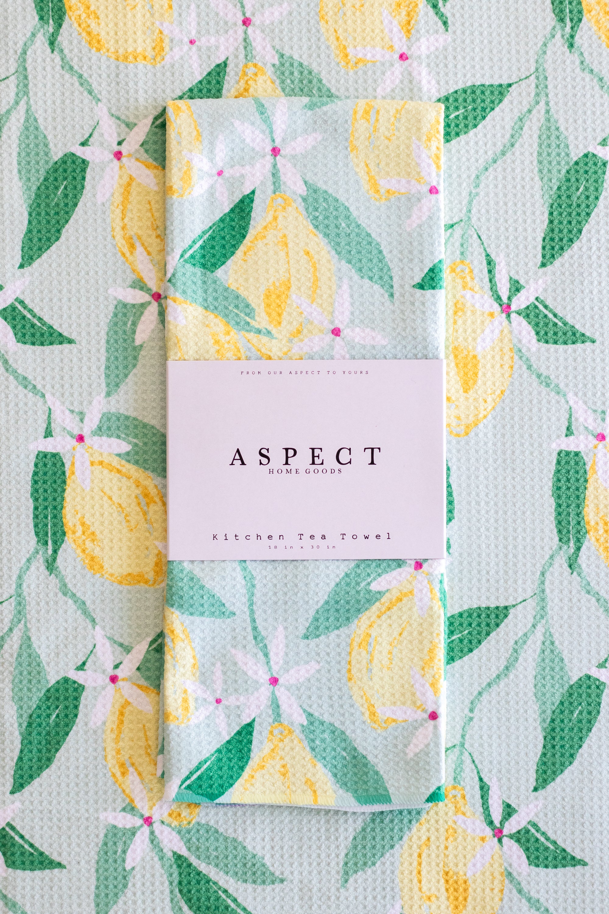 Lemon Burst Kitchen Tea Towel